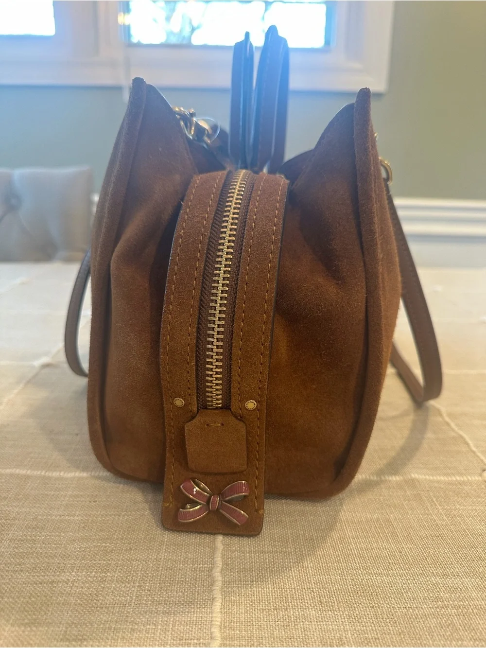 100% Coach Rogue Bag 31 Suede Leather Warm Brown Mint Condition Receipt - Picture 5 of 16